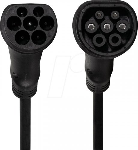 Tipo 2 cable, para vehículos eléctricos, 7,4 kW, 7,5 m