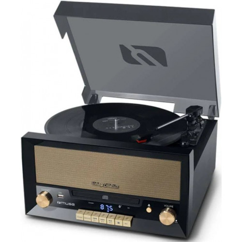 Tocadiscos Bluetooth Muse MT-110 B Negro
