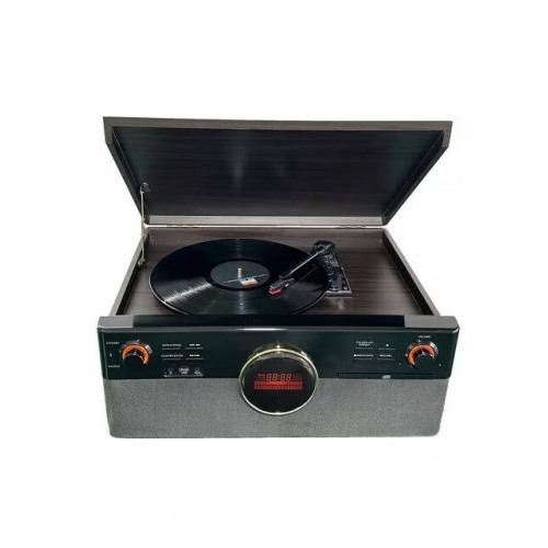 Tocadiscos Inves XR-179D-99 con cd, cassette, radio, USB, Bluetooth Negro