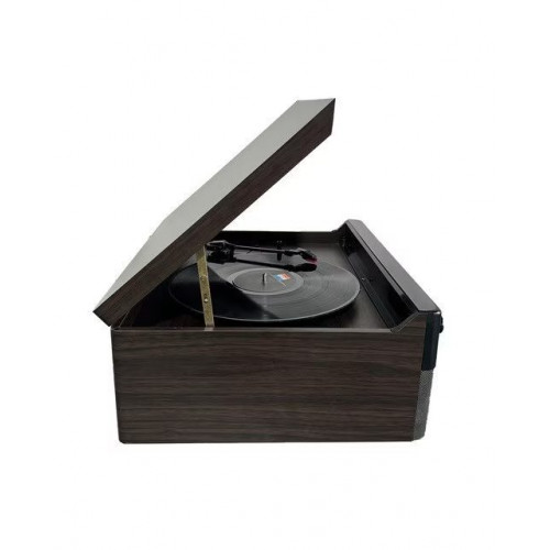 Tocadiscos Inves XR-179D-99 con cd, cassette, radio, USB, Bluetooth Negro