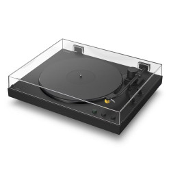 Tocadiscos Sony PS-LX5BT, Bluetooth con compatibilidad Qualcomm aptX, automático, calidad sonido premium (cartucho MM y presión aguja de 2,0±0,5 g) Negro