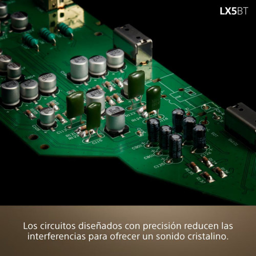 Tocadiscos Sony PS-LX5BT, Bluetooth con compatibilidad Qualcomm aptX, automático, calidad sonido premium (cartucho MM y presión aguja de 2,0±0,5 g) Negro