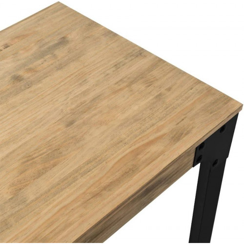 Todocontenedor - Mesa madera y acero estilo Vintage Industrial modelo Boston medidas 995x1580x750.