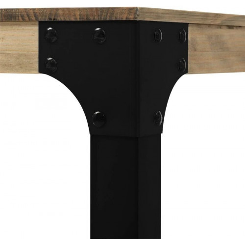 Todocontenedor - Mesa madera y acero estilo Vintage Industrial modelo Boston medidas 995x1580x750.