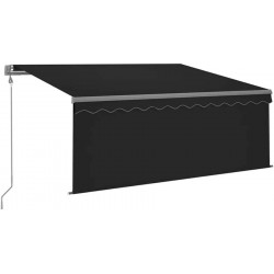 Toldo automático LED sensor de viento Vidaxl