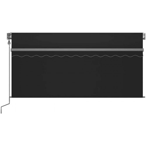 Toldo automático LED sensor de viento Vidaxl
