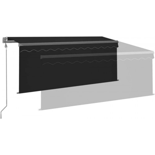 Toldo automático LED sensor de viento Vidaxl