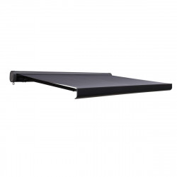Toldo brazo extensible 2.95x2m para terraza Loby cofre gris manual tela acrílica gris Naterial