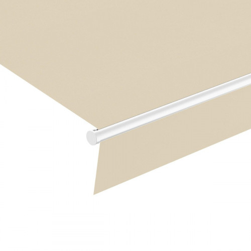 Toldo brazo extensible 4x3m para terraza Siroco estructura blanca manual con manivela tela poliester beige