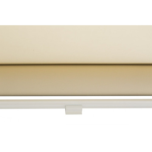 Toldo brazo punto recto 1.5x2m para ventana Desert cofre blanco manual con manivela tela acrílica beige