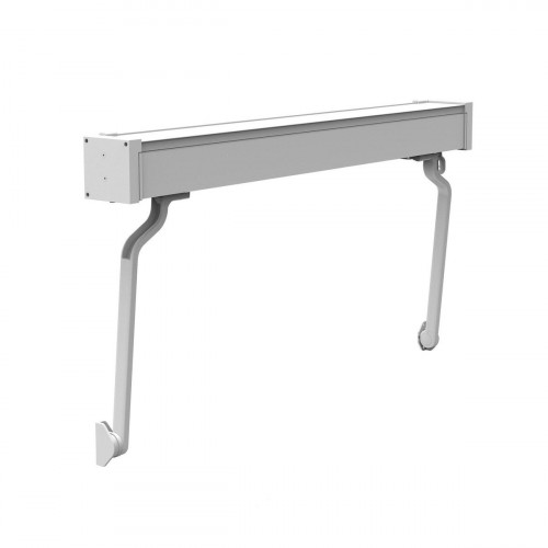 Toldo brazo punto recto 2x2m para ventana Sabana cofre blanco motorizado con mando tela acrílica crudo