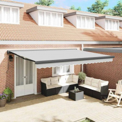 Toldo de aluminio antracita Vidaxl