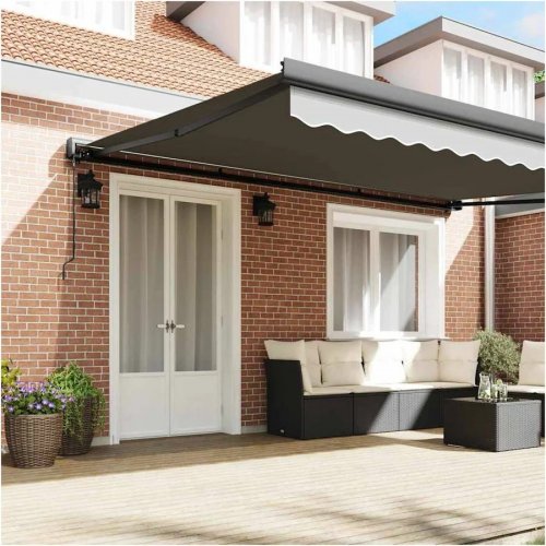 Toldo de aluminio antracita Vidaxl
