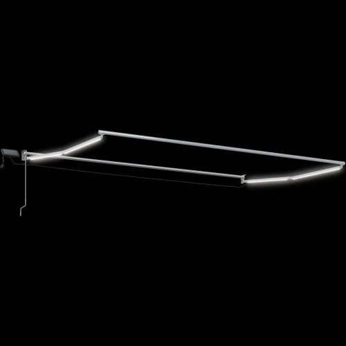 Toldo manual retráctil con Leds Vidaxl