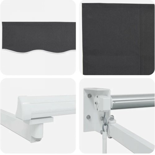 Toldo manual retráctil con Leds Vidaxl