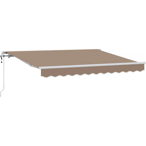 Toldo manual retráctil con Postes Vidaxl