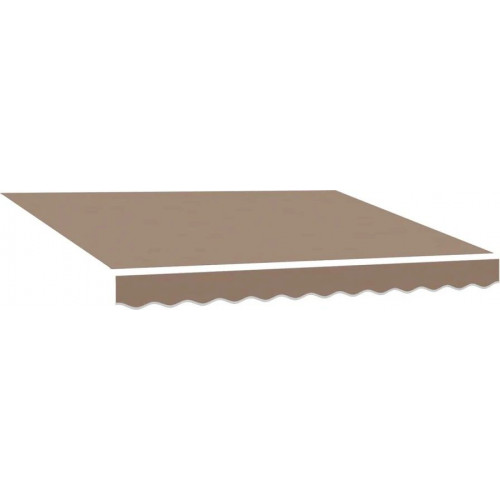 Toldo Retráctil Manual Gris Claro Y Blanco. 4,5 X 3,5 M Vidaxl