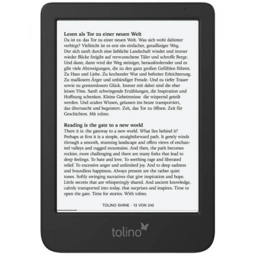 Tolino Shine 5 lectore de e-book Pantalla táctil 16 GB Wifi Negro