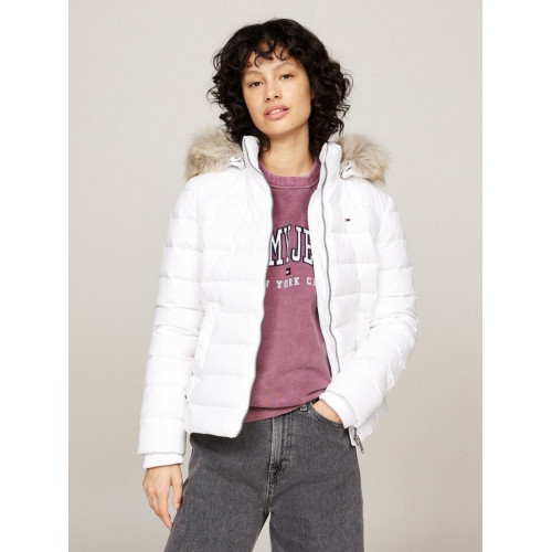 Tommy Hilfiger Faux Faur Hooded Down-Filled Fitted Jacket (DW0DW18312)