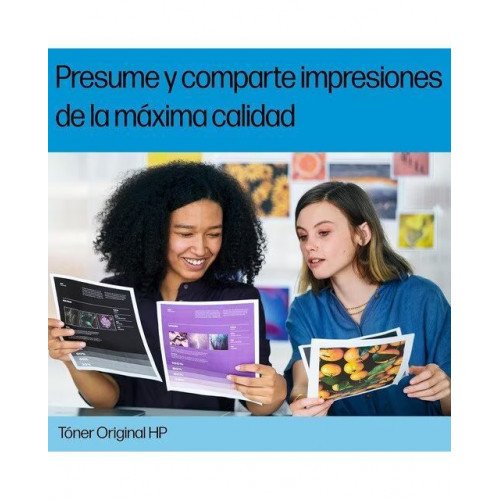 Tóner original LaserJet HP 201X cian CF401X)