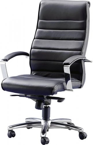 Topstar Sillón ejecutivo piel negra