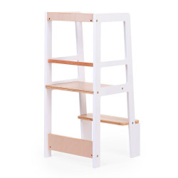 Torre de aprendizaje CHILDHOME modelo CHLTNW Montessori blanco/natural Natural