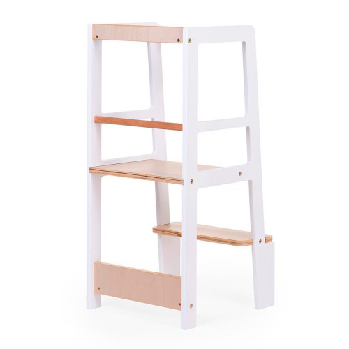 Torre de aprendizaje CHILDHOME modelo CHLTNW Montessori blanco/natural Natural