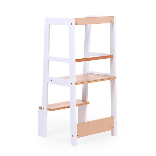 Torre de aprendizaje CHILDHOME modelo CHLTNW Montessori blanco/natural Natural
