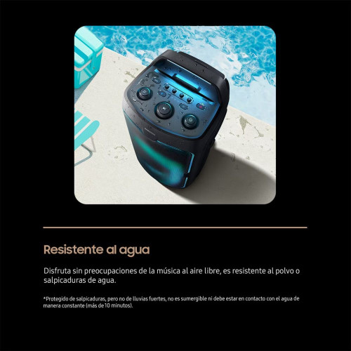 Torre de Sonido Samsung MX-ST50F/ZF, 2.0 con 4 altavoces, 240W, Modo Karaoke, Efectos DJ, Bass Booster, Bluetooth 5.4, USB music playback Negro titanium