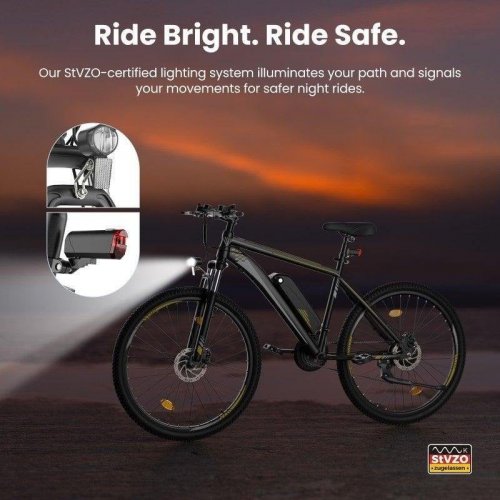 Touroll U1 26 Bicicleta Eléctrica 250W 45Nm Batería 468Wh 65 km 21 Velocidades Shimano