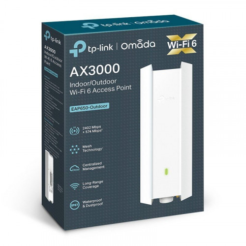 TP-Link EAP650 Outdoor Punto de Acceso WiFi6 AX3000 para Interiores/Exteriores