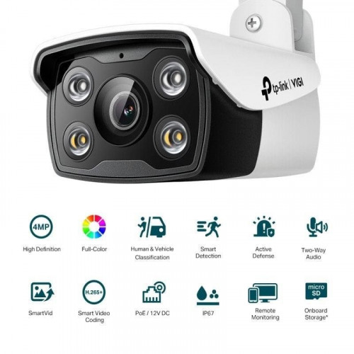 TP-Link VIGI C340 Cámara de Seguridad IP Exterior 2560 x 1440 Pixeles Techo/Pared/Poste
