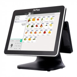 TPV AVPOS K5000 15 ALUMINIO TACTIL INTEL N100/8GB/SSD128GB/WIFI/2ºPANT/W11PRO 3YR