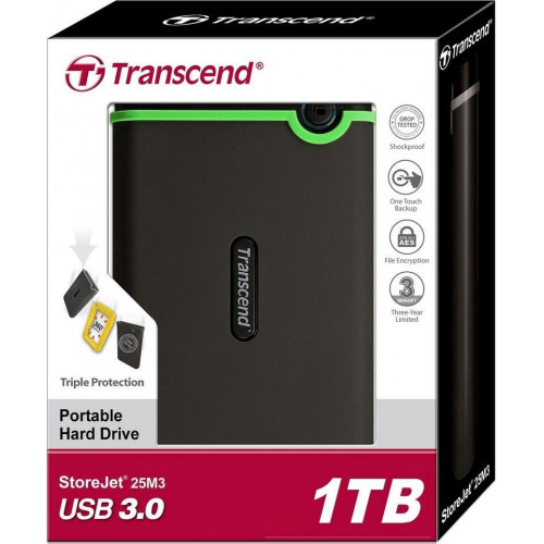 Transcend StoreJet 25M3 USB 3.0 1 TB