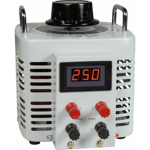 Transformador toroidal variable, 0-250 V, 8 A, 2000 W, digital