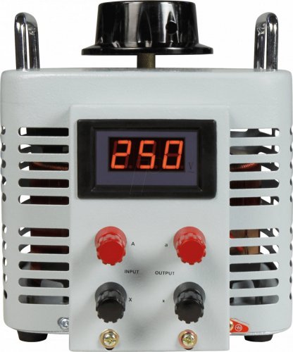 Transformador toroidal variable, 0-250 V, 8 A, 2000 W, digital