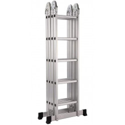 TREPPE Escalera Articulada Plegable Multifunción Aluminio 4x5 Escalones 5,82m
