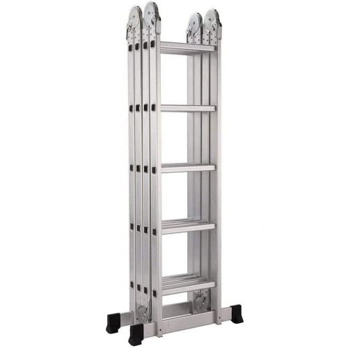 TREPPE Escalera Articulada Plegable Multifunción Aluminio 4x5 Escalones 5,82m