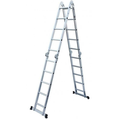 TREPPE Escalera Articulada Plegable Multifunción Aluminio 4x5 Escalones 5,82m