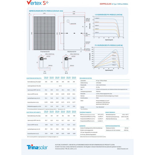 Trina Solar Vertex S+ TSM-450NEG9R.28 450Wp