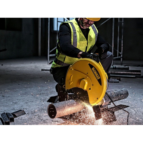 Tronzadora eléctrica metal DEWALT - Potencia 2300 W y 3800 RPM - Calibre 25 mm - D28730-QS