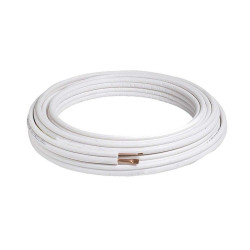 Tubo doble de cobre aislado para aire acondicionado 1/4"-3/8" - Rollo de 20 metros