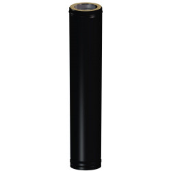 Tubo para estufas de leña DP Aislado 316L/GLV 960MM Ø150 Negro