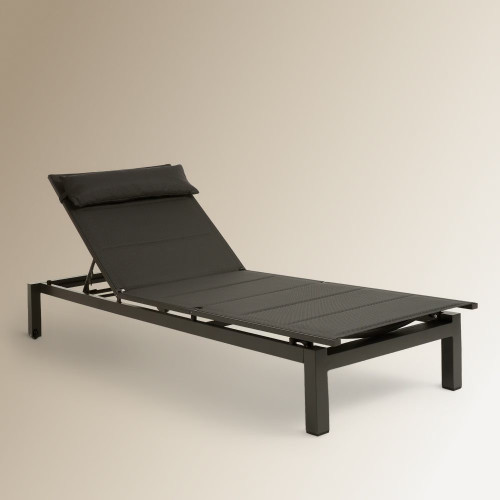 Tumbona ergonómica de jardín de aluminio Chicago Antracita
