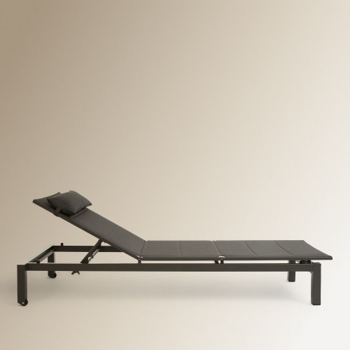Tumbona ergonómica de jardín de aluminio Chicago Antracita