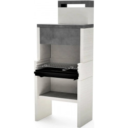 Tuozi Barbacoa de Obra Para Carbón Modelo Venit Flex Plus Hotte Ref