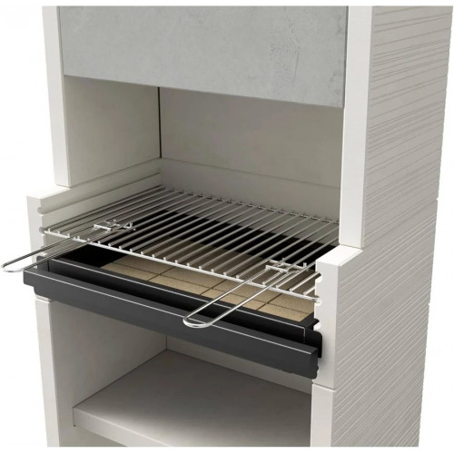 Tuozi Barbacoa de Obra Para Carbón Modelo Venit Flex Plus Hotte Ref