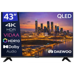 TV DAEWOO 43 43VB56QV UHD QLED SMART TV HDR10