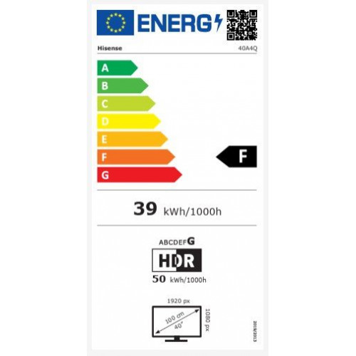 TV LED HISENSE 40A4Q