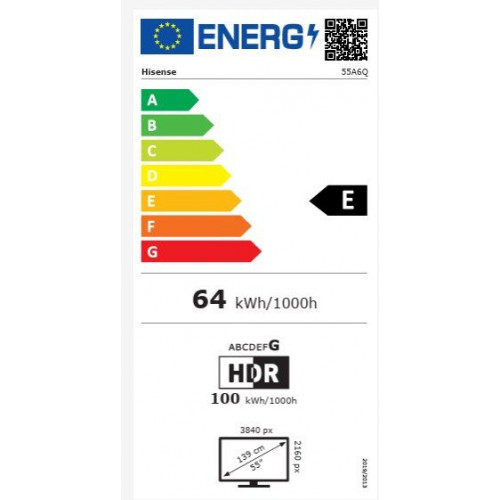 TV LED HISENSE 55A6Q